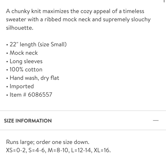 Free people sweetheart chunky knit mock neck sweater NWT - Picture 5 of 5